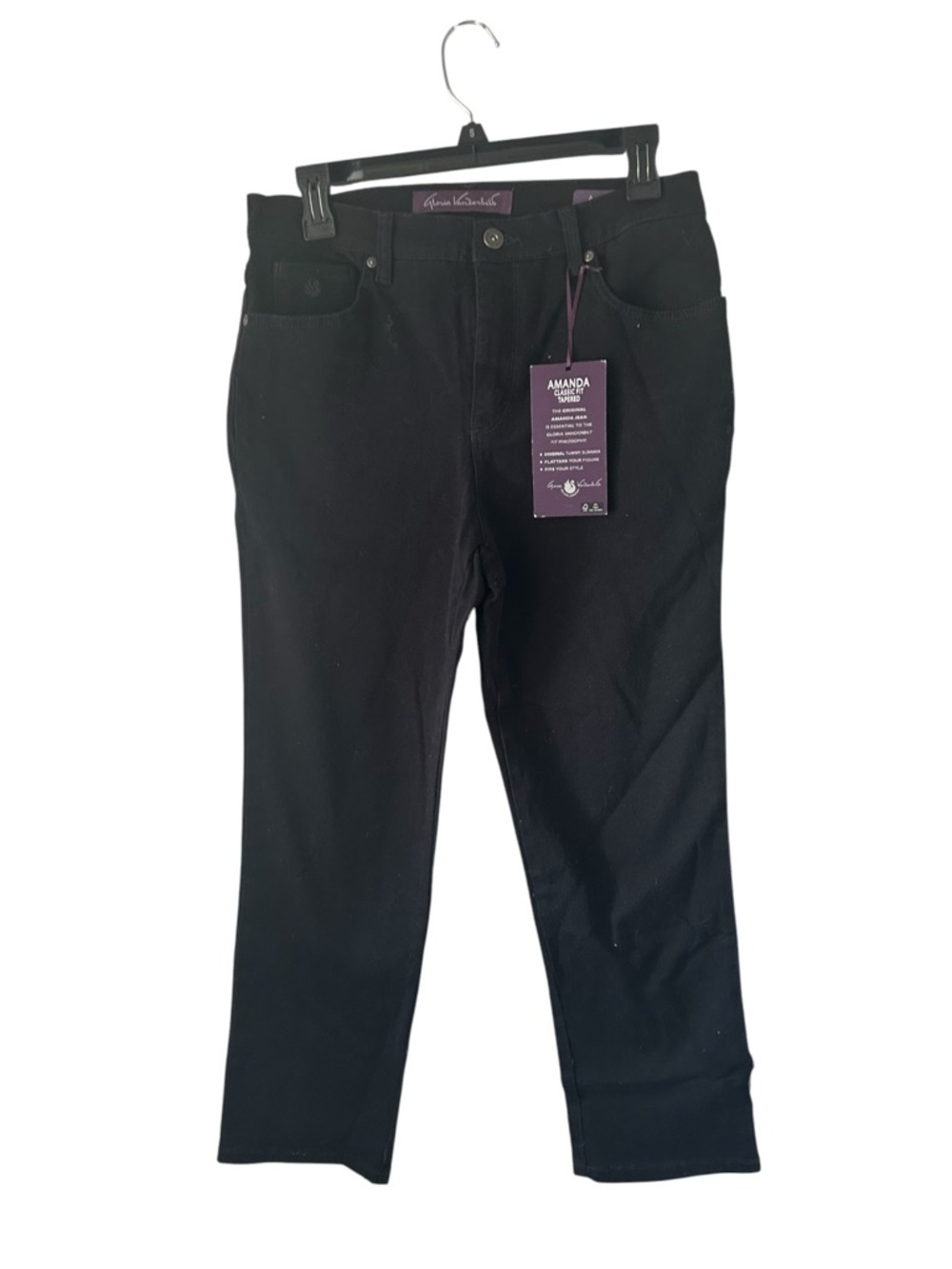 Gloria Vanderbilt Amanda Black Jeans Classic Fit Ultra Stretch (2 pairs)